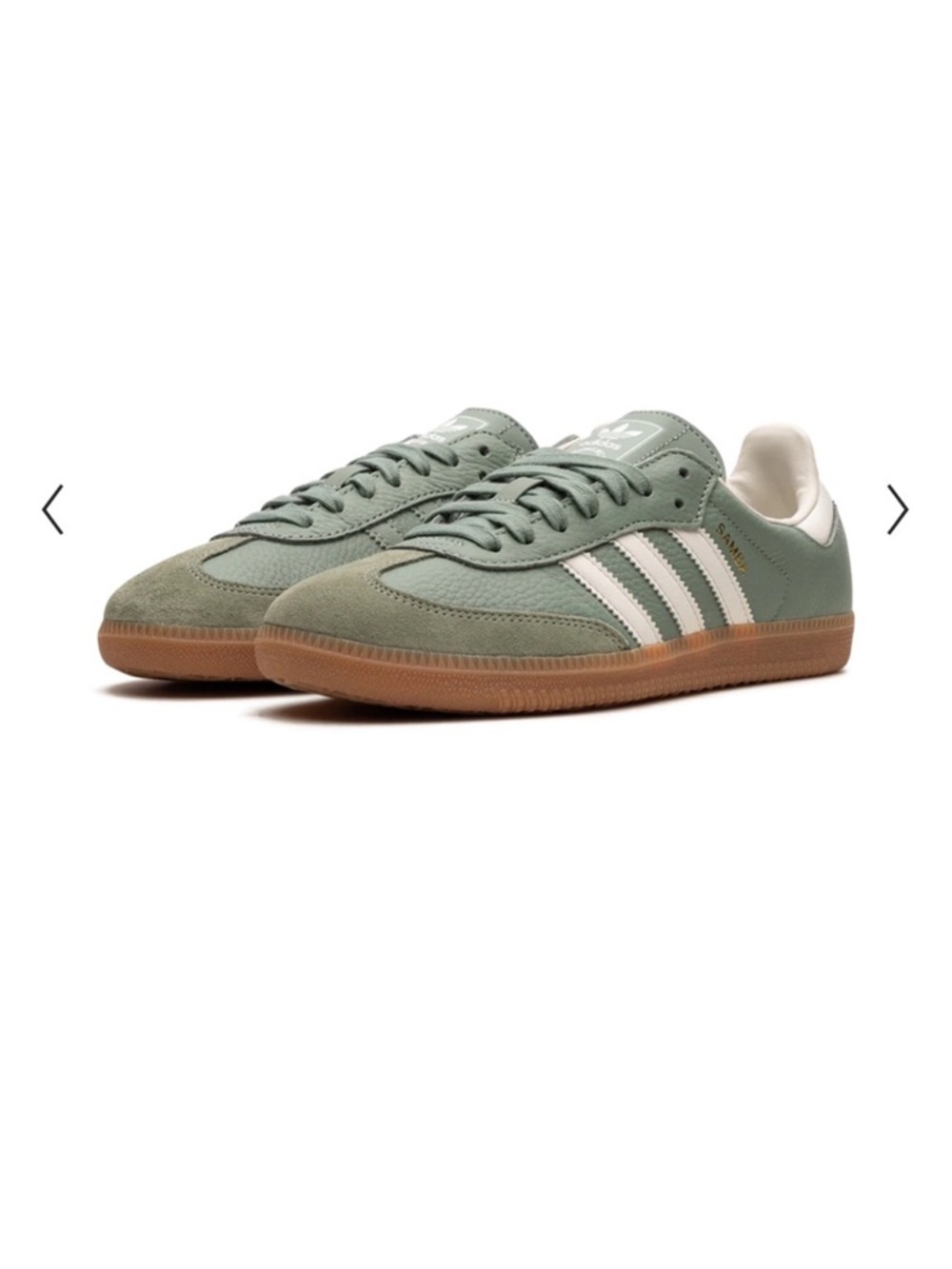 adidas OG Sambas - Sage Green with Gum Sole